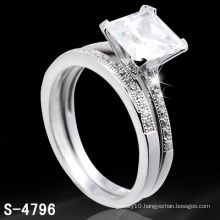 Silver Jewelry Ring with Diamond Ring (S-4796. JPG)